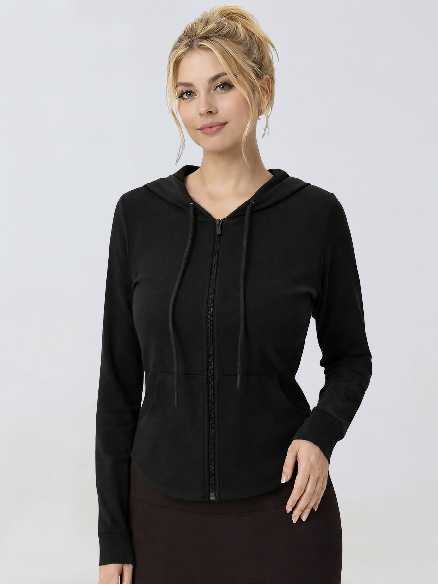 FlowEase Drawstring Yoga Jacket-4