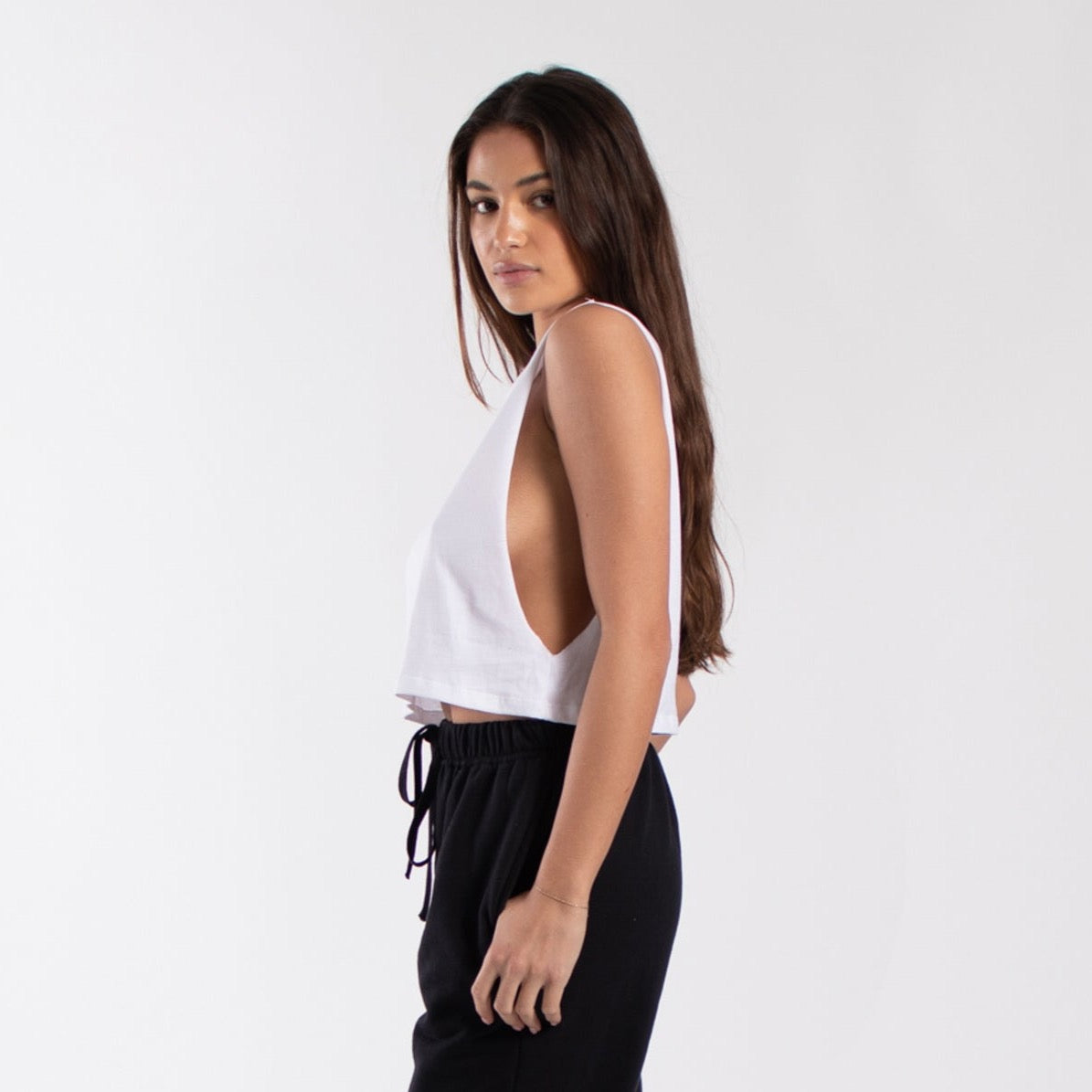 0921GD - Women's Garment Dyed Cropped Muscle Tank-2