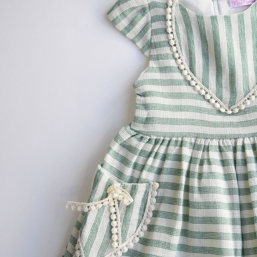 Sunshine Stripes Girls Cotton Dress