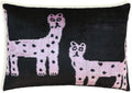 Best-Selling Pink Panther Velvet Pillow – Handmade 16x24 Lumbar-0