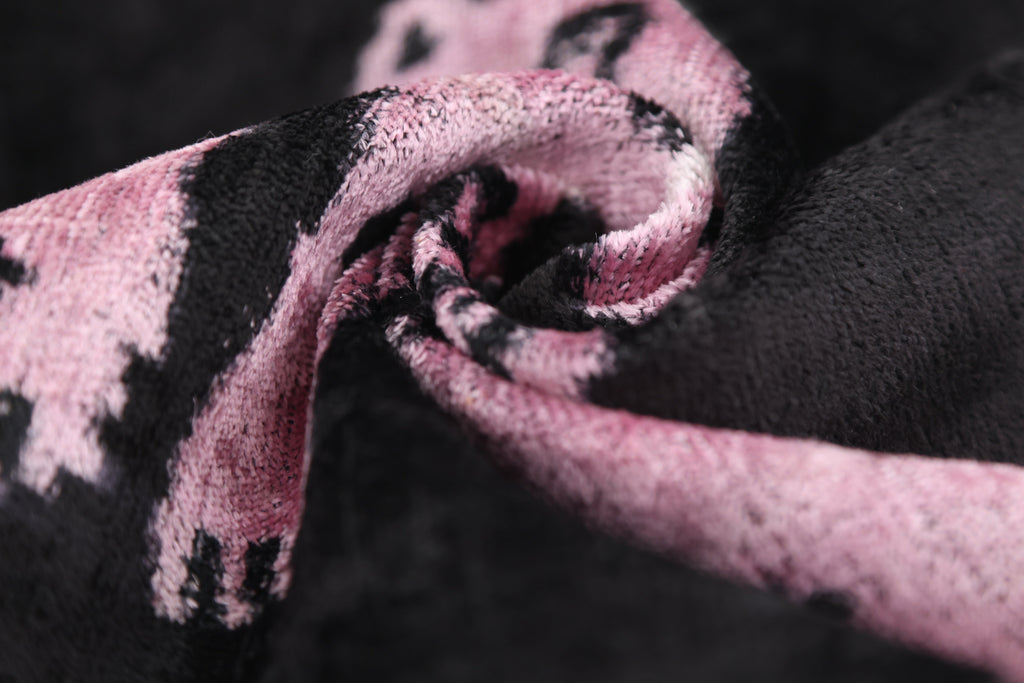 Best-Selling Pink Panther Velvet Pillow – Handmade 16x24 Lumbar-1