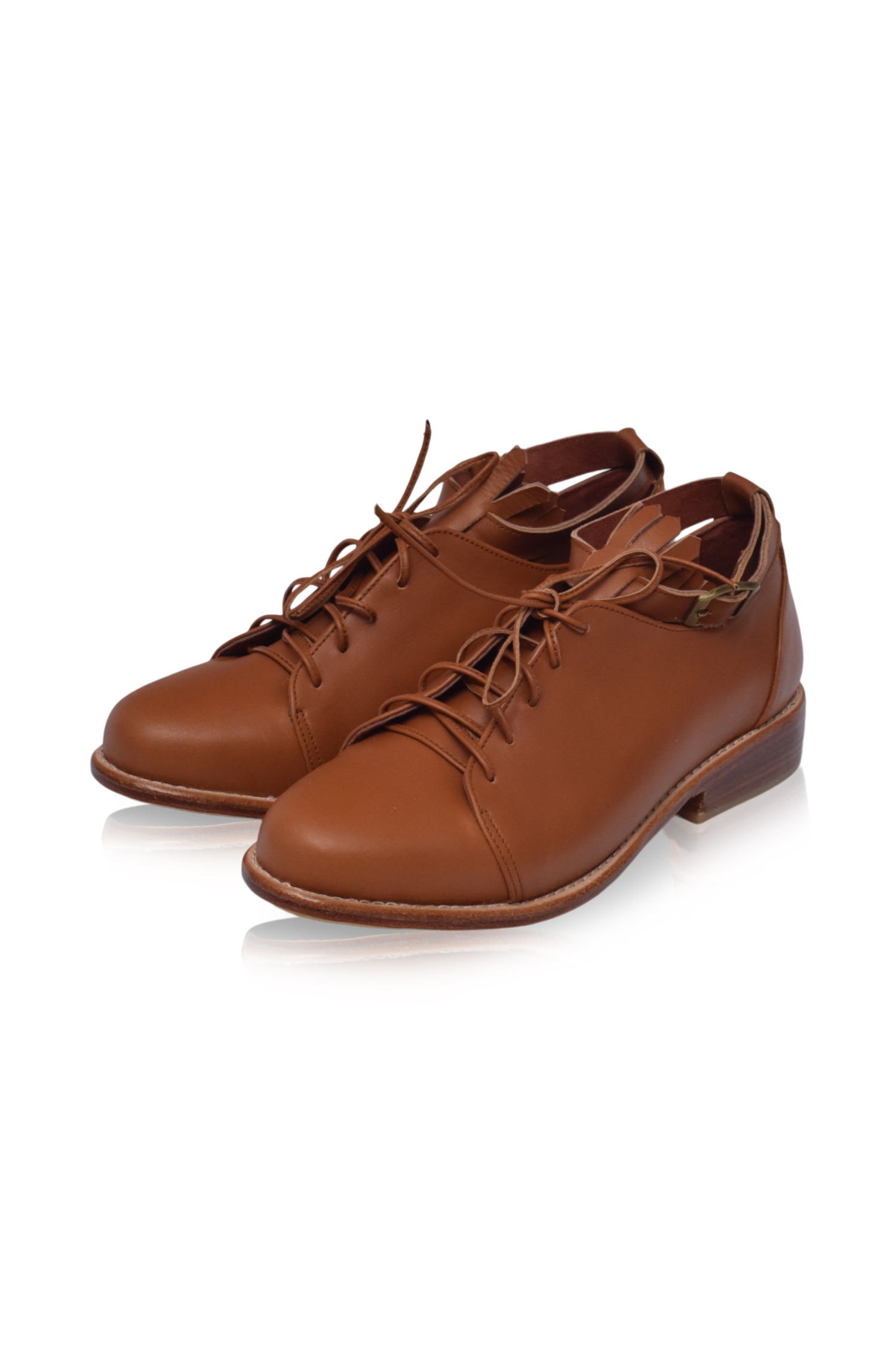 Boston Leather Oxfords-4