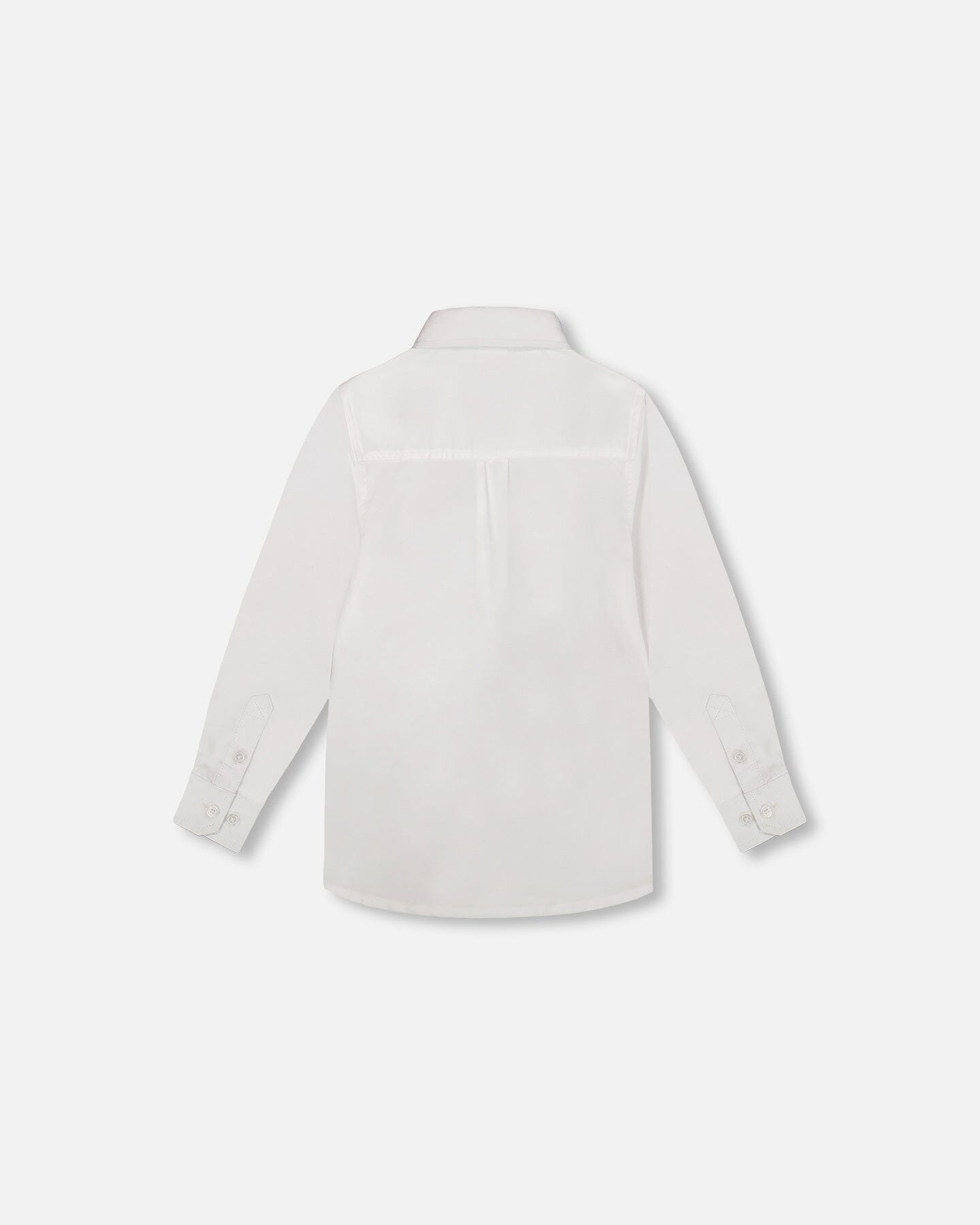 Button Down Long Sleeve Shirt White-2