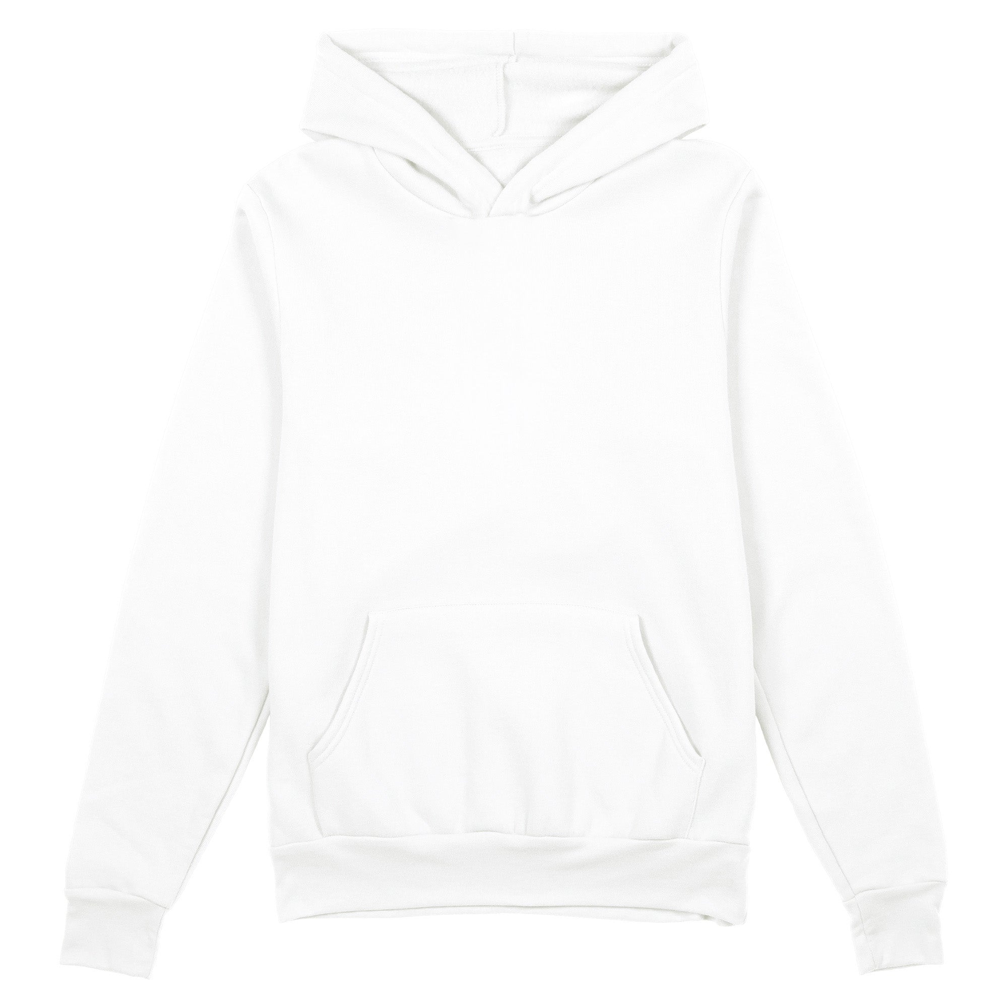 Unisex Plain Hoodie, White