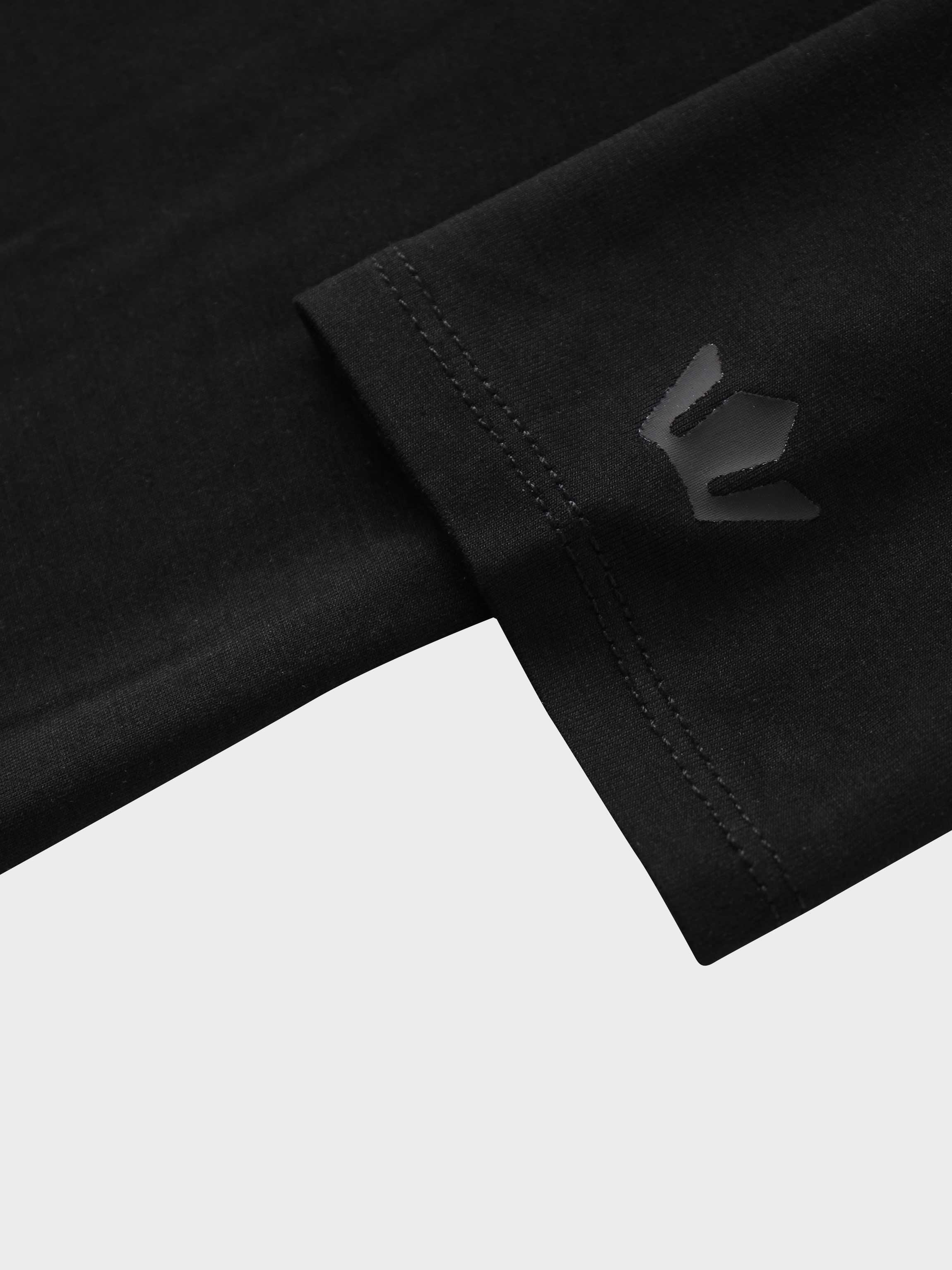 ZIP UP HOODIE-BLACK-4
