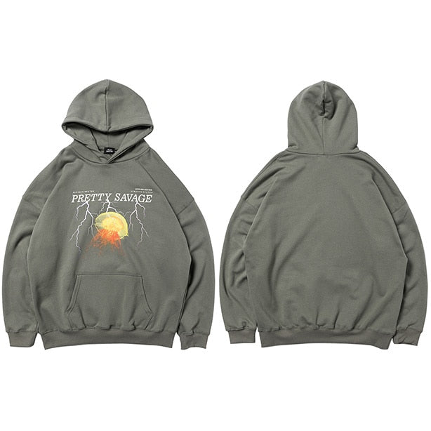 Men Hoodie Sweatshirt Hip Hop Streetwear Lightning Hoodie Pullover Harajuku Autumn Winter Fleece Hoodies Cotton Hipster-5