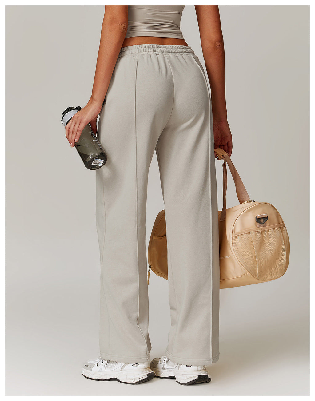 High-Waist Relaxed Straight Leg Joggers-1