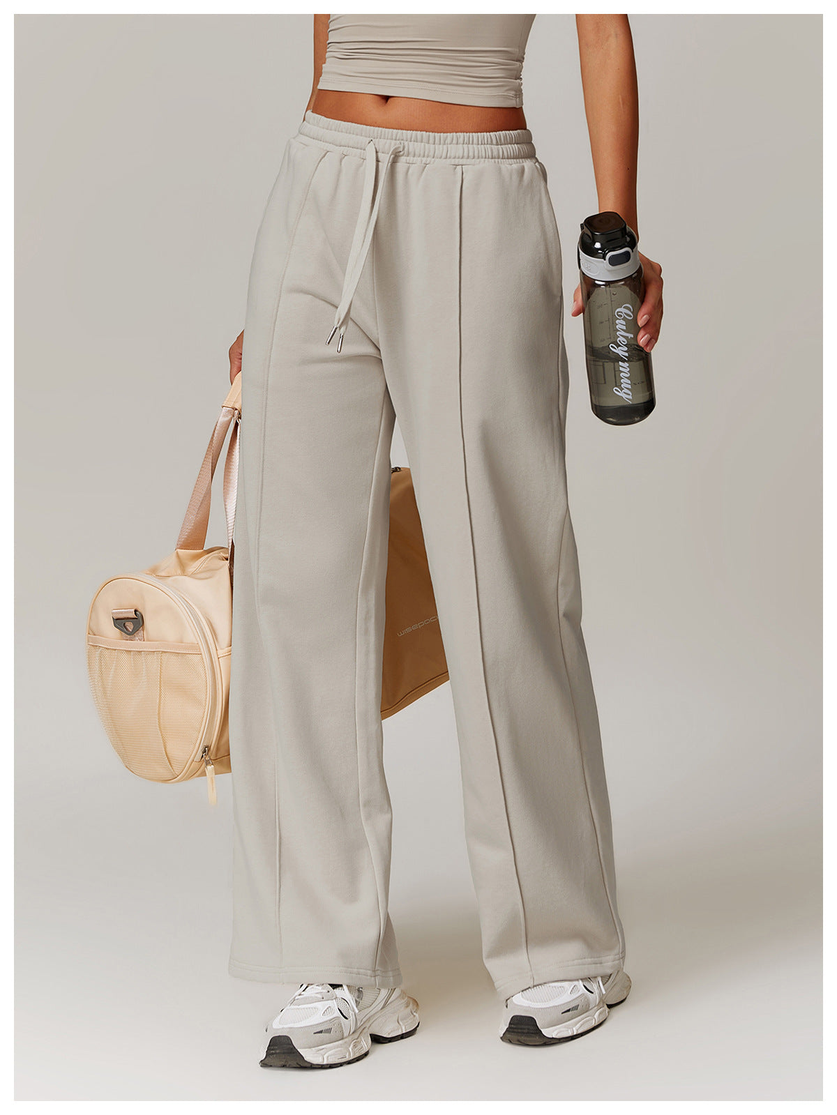 High-Waist Relaxed Straight Leg Joggers-0