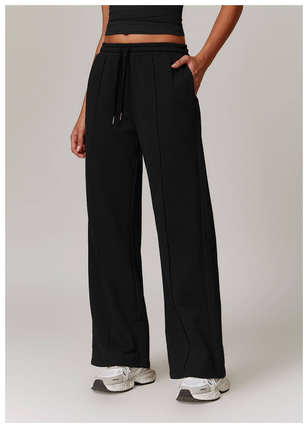 High-Waist Relaxed Straight Leg Joggers-6