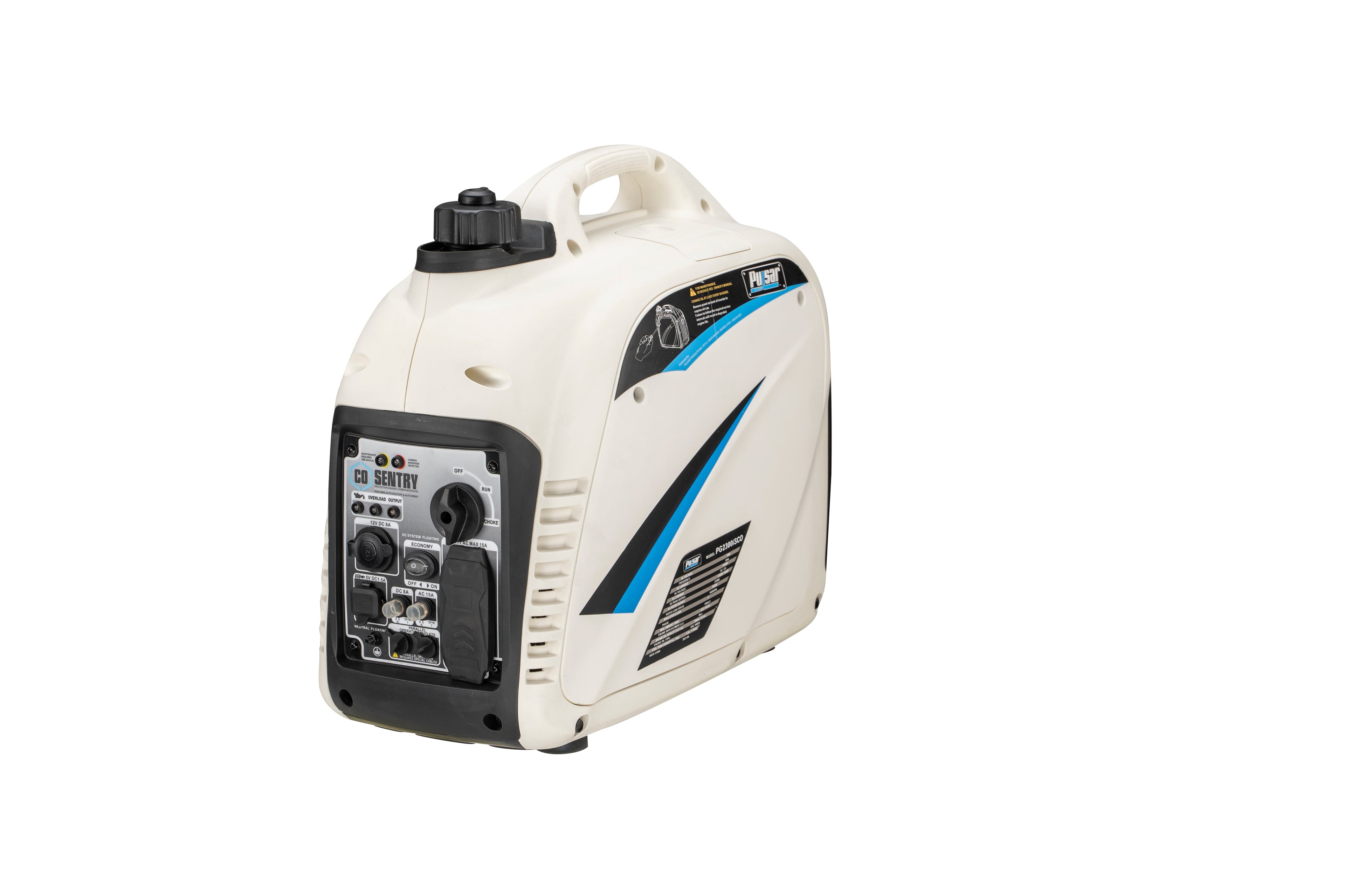 Recoil Start Super Quiet Gasoline Powered Portable Inverter Generator with Advanced CO Shutoff-1