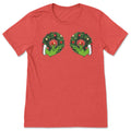 Grinch Wreath Boobies Tee-0