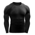 Long Sleeve T Shirt Men Elastic Training T-shirt-0