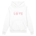 Unisex Tennis Love Hoodie, White