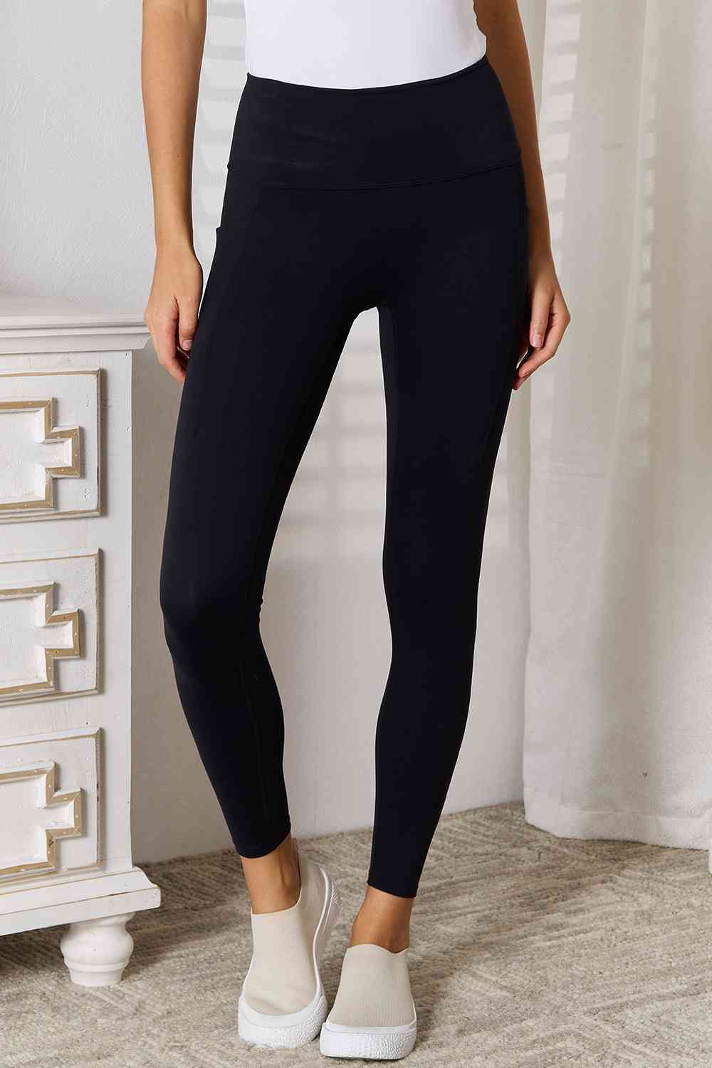 Basic Bae Wide Waistband Sports Leggings-0