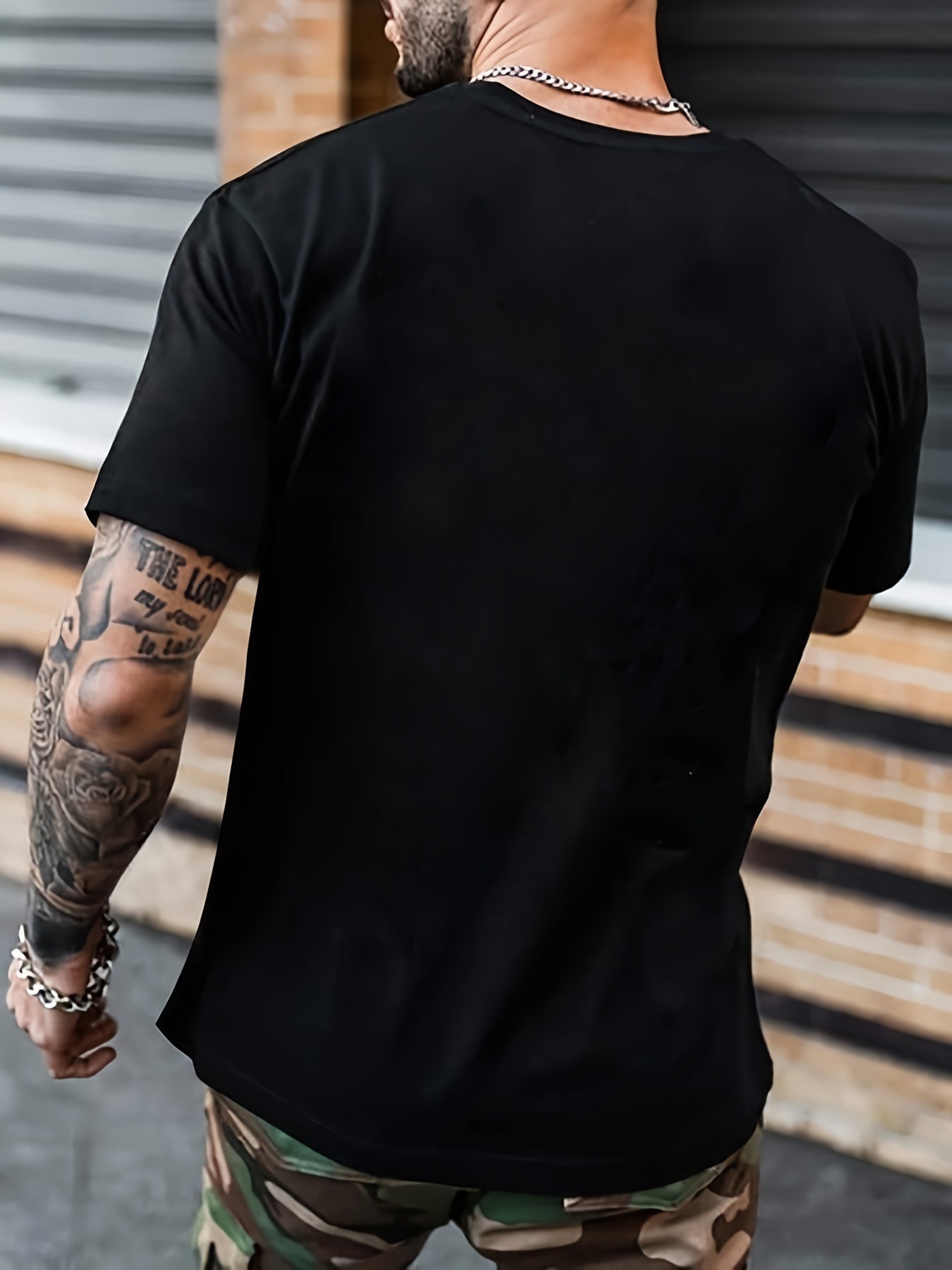 Men's T-shirt, Rock Print T-shirt, Summer Spring And Autumn Casual Short Sleeved Round Neck T-shirt, Men's Patterned T-shirt, Top As A Gift-3