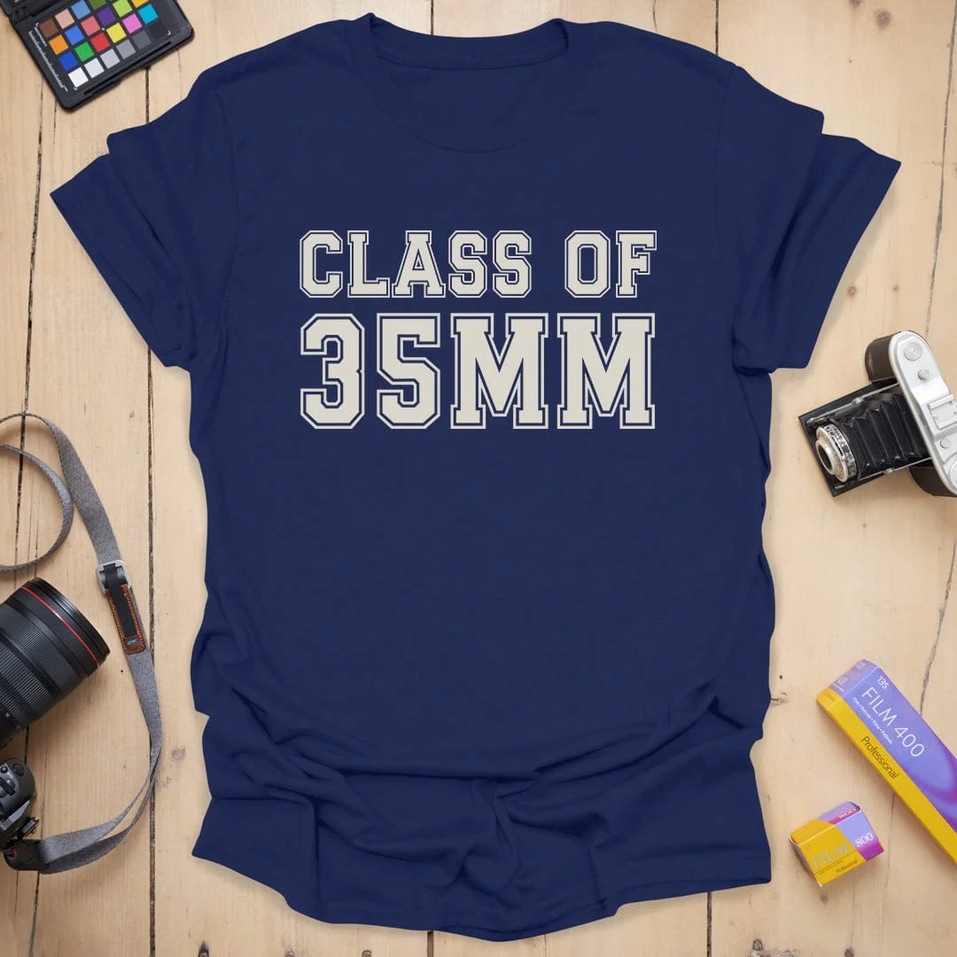 Class of 35mm T-Shirt - Navy, 3XL