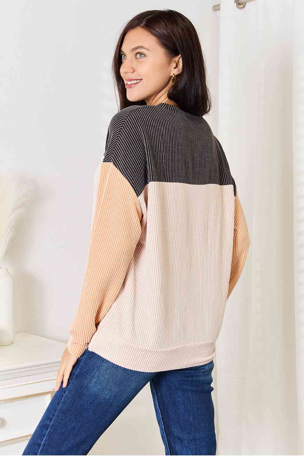 Double Take Dropped Shoulder T-Shirt-1