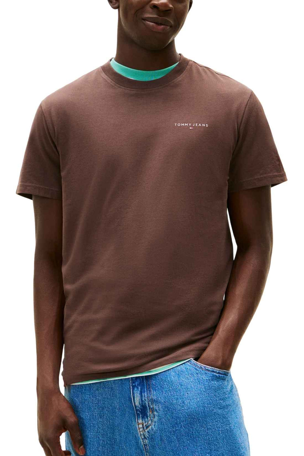 TOMMY JEANS - T-shirt uomo con logo lineare - Taglia 3XL-0