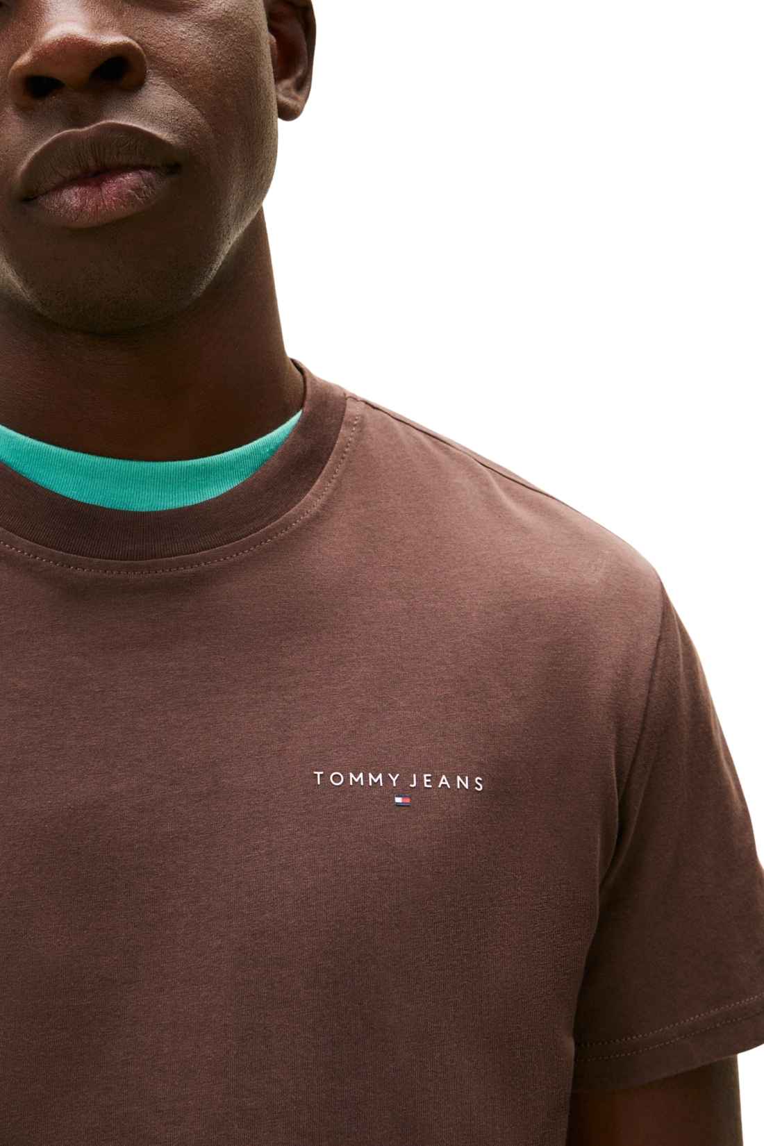 TOMMY JEANS - T-shirt uomo con logo lineare - Taglia 3XL-3