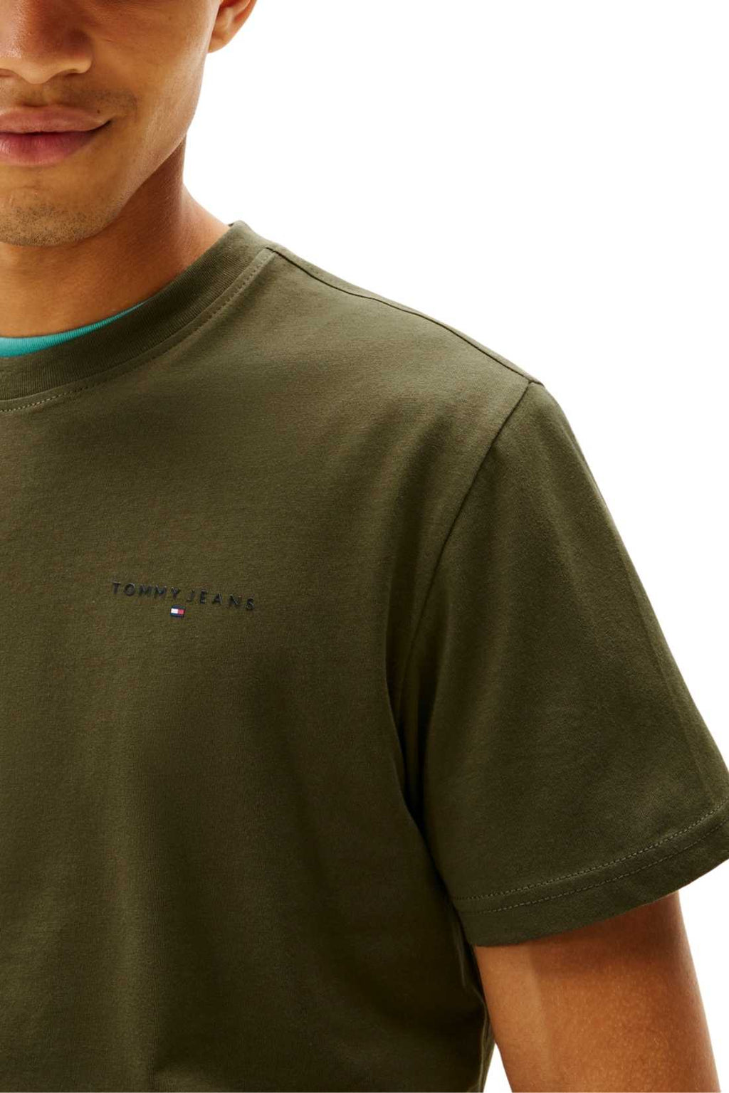 TOMMY JEANS - Men's T-shirt with linear logo  - Size XXL-6