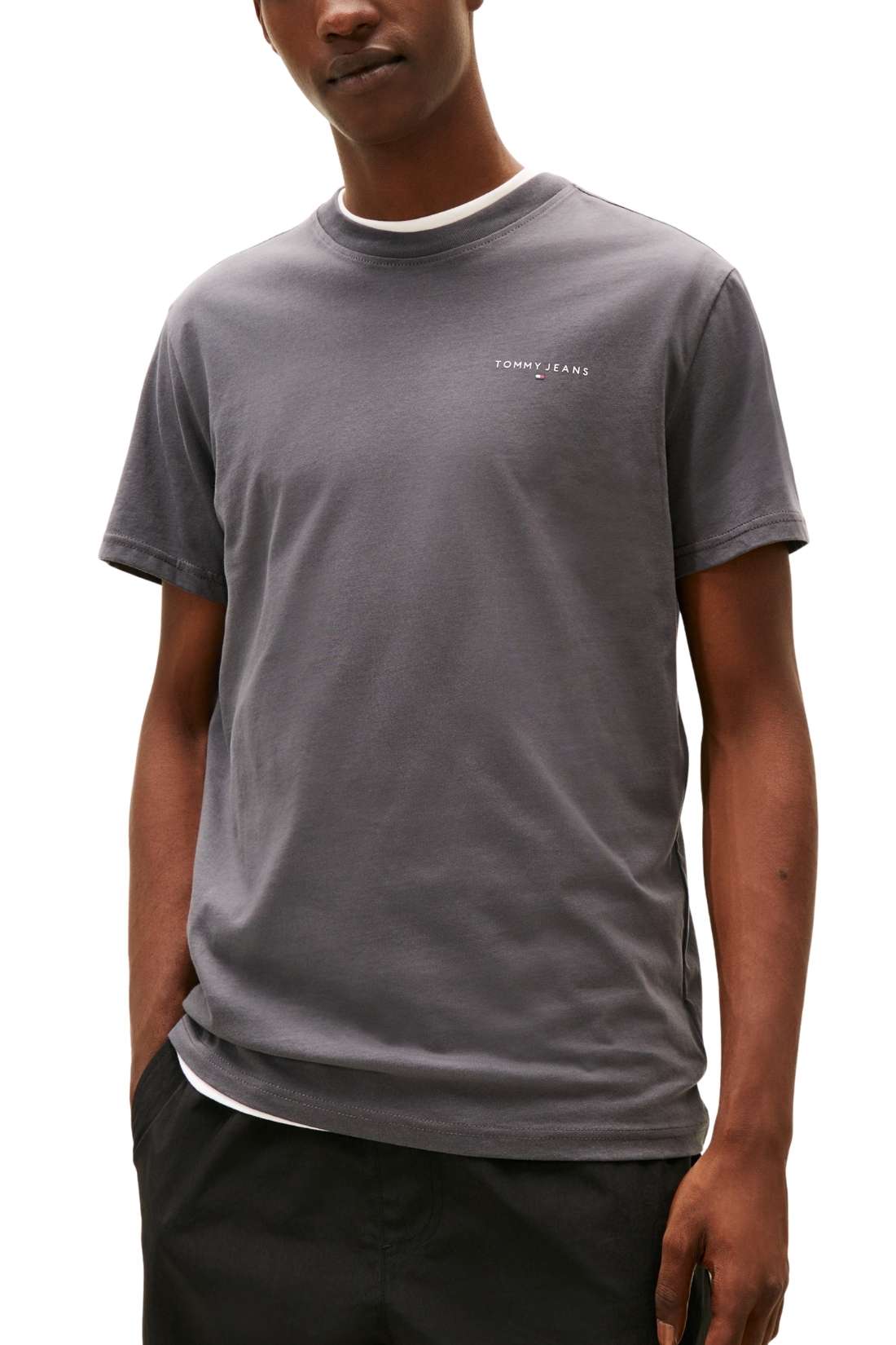 TOMMY JEANS - T-shirt uomo con logo lineare - Taglia 3XL-7