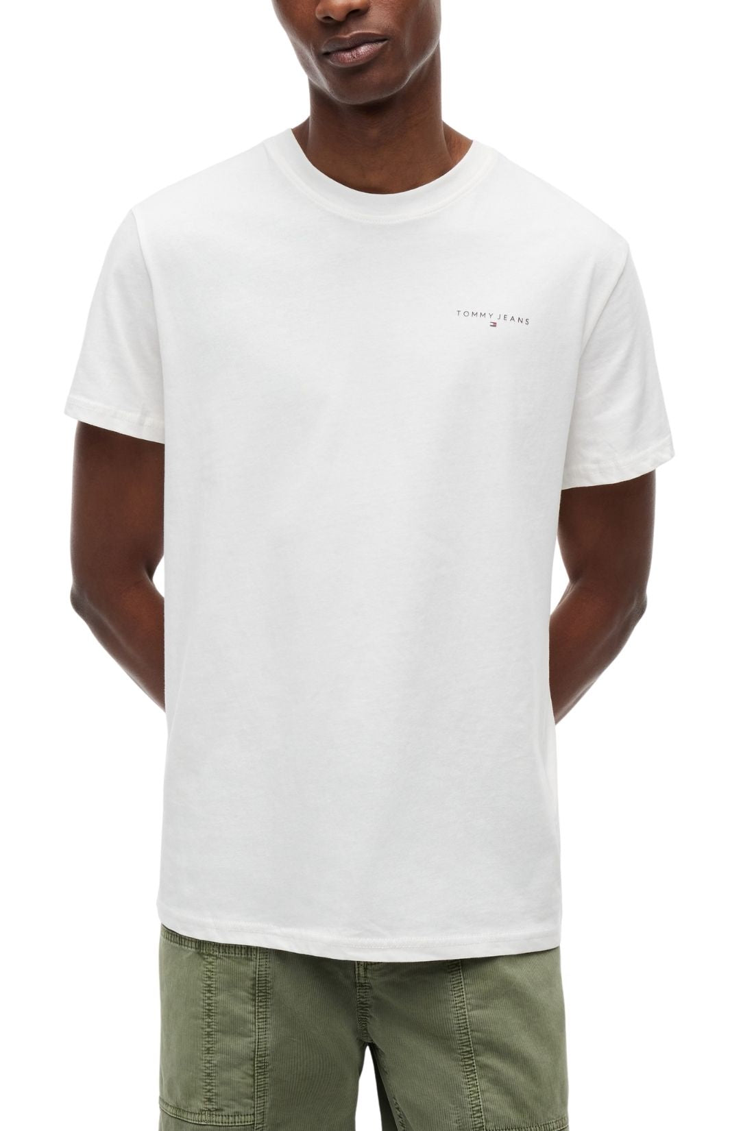 TOMMY JEANS - T-shirt uomo con logo lineare - Taglia 3XL-14