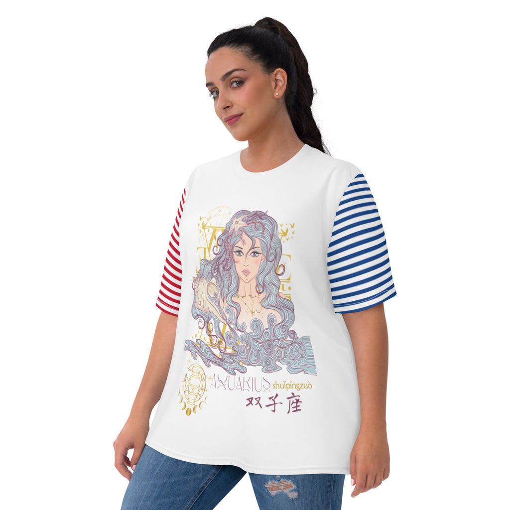 Aquarius ♒ Women's T-shirt Women's T-shirt T-shirt Horoscope-5