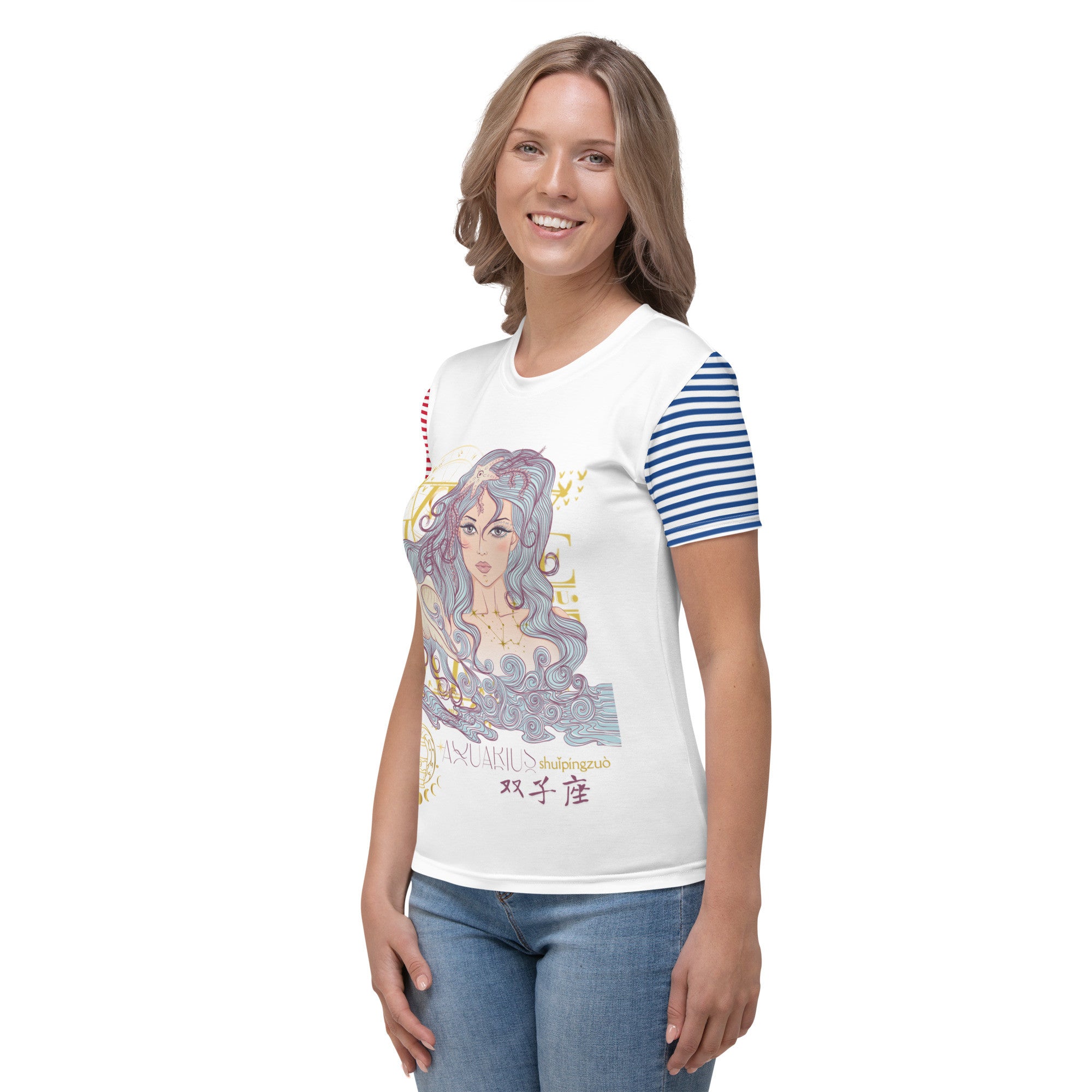 Aquarius ♒ Women's T-shirt Women's T-shirt T-shirt Horoscope-2