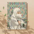 Affiche Femme Algérienne – Art Oriental & Zellige – Illustration Murale Algérie – Décoration Culturelle Maghreb – Poster Vintage-5