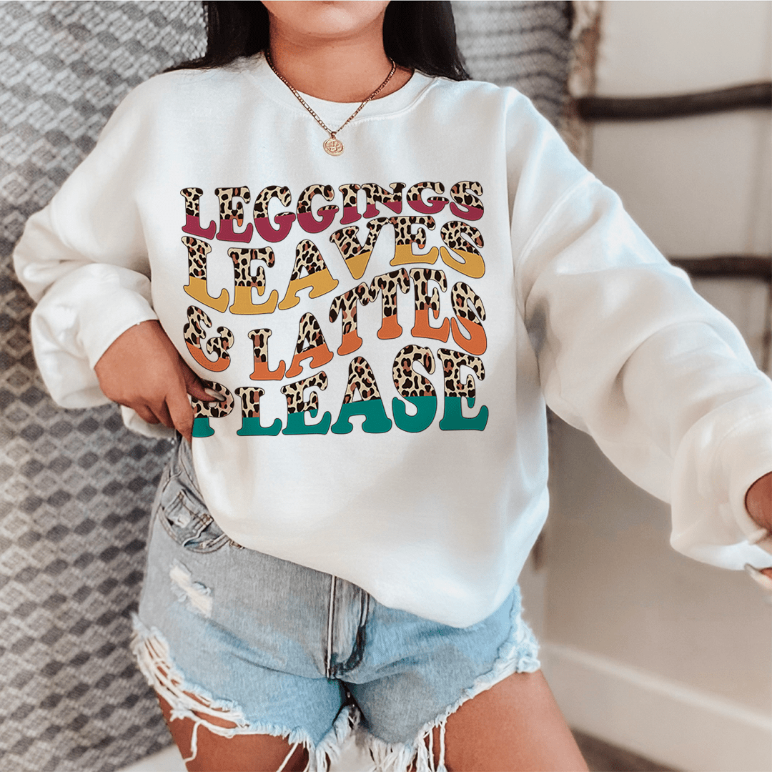 Leggings Leaves & Lattes Please-1