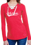 Made in Wisconsin Ladies Long Sleeve Laced-0