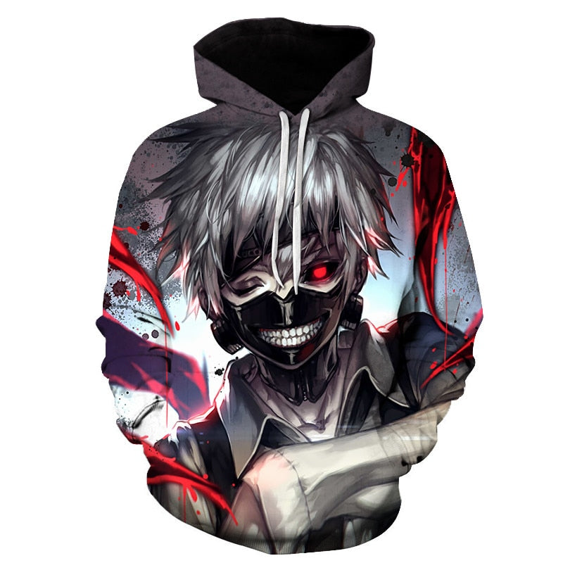 Naruto Gaara 3D Print Jacket Men/Women Hiphop Hoodies Long sleeves Casual Sweatshirt with Hat Boys Coat ropa hombre-4
