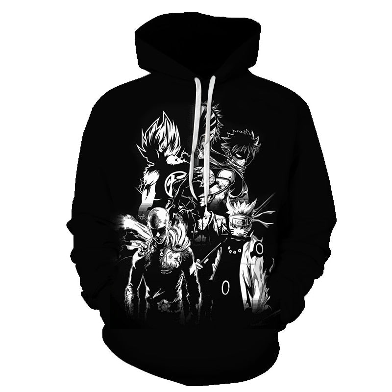 Naruto Gaara 3D Print Jacket Men/Women Hiphop Hoodies Long sleeves Casual Sweatshirt with Hat Boys Coat ropa hombre-1